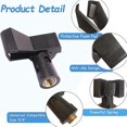 thumbnail image 4 of Clips de micrófono compatibles con soportes con adaptadores de 5/8 pulgadas a 3/8 pulgadas soporte de Clips para micrófono micrófono ajustable, 4 of 5