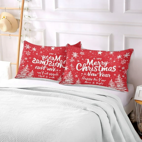 Pillow Case Plush Pillow Design White Christmas Tree Patterned Case standard size/King size/Queen size Bed Pillow Pillowcases