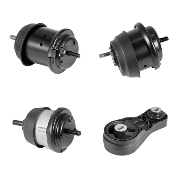 KFFKFF Engine and Transmission Motor Mount Kit Replacement, Set of 4, Compatible with 2009–2017 Chevrolet Traverse 3.6L V6, Replace OE# A5548HY, A5549HY, A5458HY, A5444, Provides Stable Support