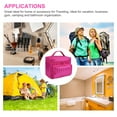 thumbnail image 4 of Portable Makeup Travel Case, Waterproof Cosmetic Organizer Case with Mirror, Foldable Toiletry Storage Bag Cosmetic Train Bag Organizer with Makeup Brushes Holder, Travel Toiletry Bag for Women, 4 of 8