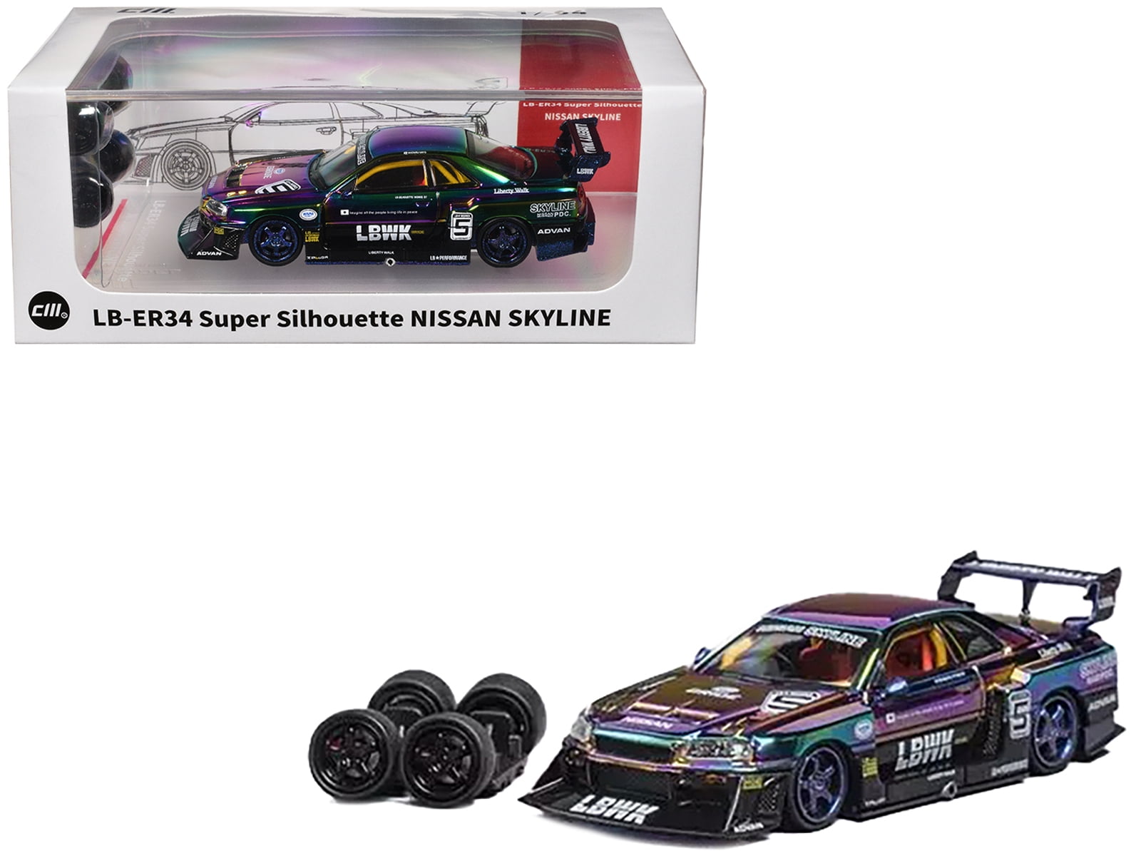 Nissan Skyline LB-ER34 Super Silhouette #9 RHD Nissan Skyline LB-ER34 Super Silhouette #9 RHD