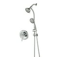 thumbnail image 5 of PROOX Drill-Free 5" Rain Shower Handheld Showerhead Combo Stainless Steel Slide Bar(Valve Included), 5 of 8