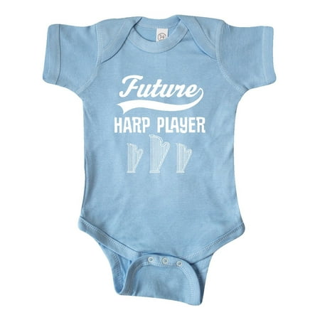 

Inktastic Future Harp Player Music Gift Gift Baby Boy or Baby Girl Bodysuit