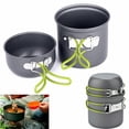 thumbnail image 1 of Homoyoyo 2Ud Olla Portátil Con Mango Cubierto De Silicona Ideal Para Picnic Y Camping Color Gris, 1 of 8
