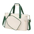 thumbnail image 2 of AMLESO Pickleball Racket Bag Pickleball Bag Gym Bag Handbag Lightweight Carry Bag Multipurpose for Men Women Pickleball Racquet Bag White Green, 2 of 9