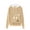 Khaki, variant on Homenesgenics Zipper Hoodies for Women Women's Casual Pet Dog Cat Holder Carrier Coat Pouch Large Pocket Hoodie Tops Clearance