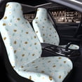 thumbnail image 4 of Goofa Bee Flower Printed Car Seat Covers, Automotive Seat Covers for Cars Trucks and SUVs, Quick Setup Universal Fit Elastic Seat Covers-1, 4 of 6