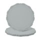 thumbnail image 1 of Juego de 4 posavasos redondos de silicona Uxcell, manteles individuales de 4", manteles para mesa, trivet para mesa de comedor resistente al calor, impermeable y a prueba de aceite, gris (flor), 1 of 6