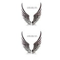 thumbnail image 2 of Baohd Easy To Install Car Stickers Personalized And Non-fading Cool Style Car Accessories Car Decoration silver 2Set, 2 of 4