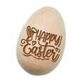 thumbnail image 2 of Beautynvta Easter Decoration, Handcrafted Wooden Easter Egg with Carved Happy Easter Rabbit Design, for Spring Home Decor, Table Centerpiece & Easter Gift, 2 of 7