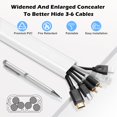thumbnail image 3 of Cord Hider YCLYC para TV montado en la pared de 39 pulgadas con cable 3XL13 pulgadas, 3 of 8