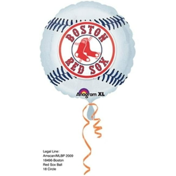 18" BOSTON RED SOX Baseball Balloon  Party Supplies Decorations Foil Mylar Balloon