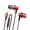 Red, variant on Advanced Type C In Ear Earphones Anti Tangling Cord 120CM with High Resolution Auditory Output
