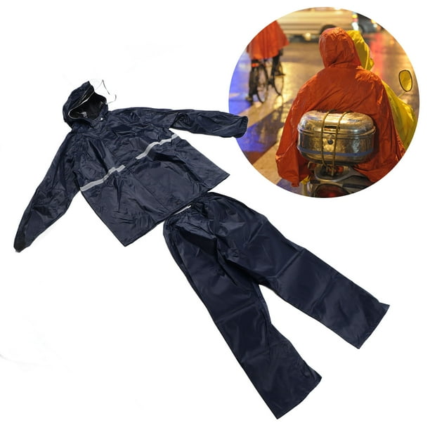 Traje De Lluvia, Chaqueta Impermeable Y Pantalón De Pantalón Para Hombres Y Mujeres, Pantalones De Chaqueta Dividida Traje De Lluvia Transpirable Impermeable Impermeable.