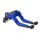 thumbnail image 1 of Palancas de freno y embrague cortas y largas para Kawasaki NINJA650R 09-16, palanca de freno ajustable de motocicleta, aleación de aluminio, mango azul con extremo negro, 1 of 6
