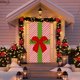 thumbnail image 1 of Cortina de puerta de tela con estampado de Papá Noel, decoración de puerta, cortina colgante de fibra de poliéster, decoración navideña, adornos navideños, regalos navideños, 1 of 6