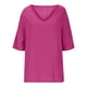thumbnail image 5 of Vestidos Casuales Para Mujer, Blusas De Mujer De Moda Blusa de verano para mujer, con cuello en V, manga corta, holgada, con botones y lino, 5 of 5