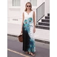 thumbnail image 3 of OYYN Women's A-Line Sleeveless V-Neck Relaxed Fit Maxi Casual Dress, 3 of 5
