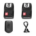 thumbnail image 4 of Qiilu 433MHZ 16 Channel Wireless Flash Trigger Set with 1 Transmitter 2 Receivers 1 Sync Wire Cable, Wireless Flash Trigger, Flash Trigger Set, 4 of 6
