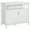 thumbnail image 1 of HOMCOM Sideboard Buffet Storage Cabinet Console Table with 2 Doors White, 1 of 9