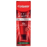Colgate Optic White Renewal Toothpaste, Teeth Whitening Toothpaste, Lasting Fresh, 3 Oz Tube