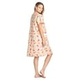 thumbnail image 4 of Casual Nights Women's Woven Snap-Front Lounger House Dress, 4 of 5