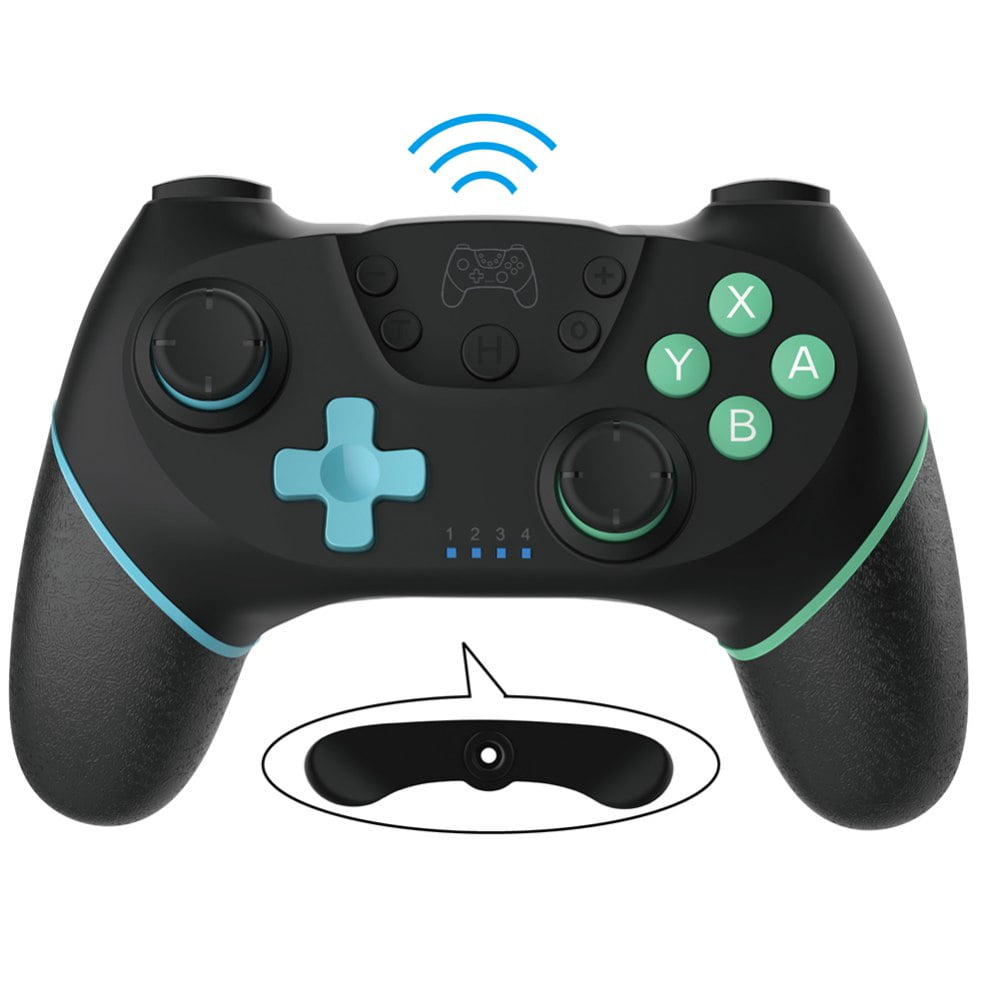 Wireless Pro Controller, Wireless Gamepad with Gyro Axis Turbo Buttons