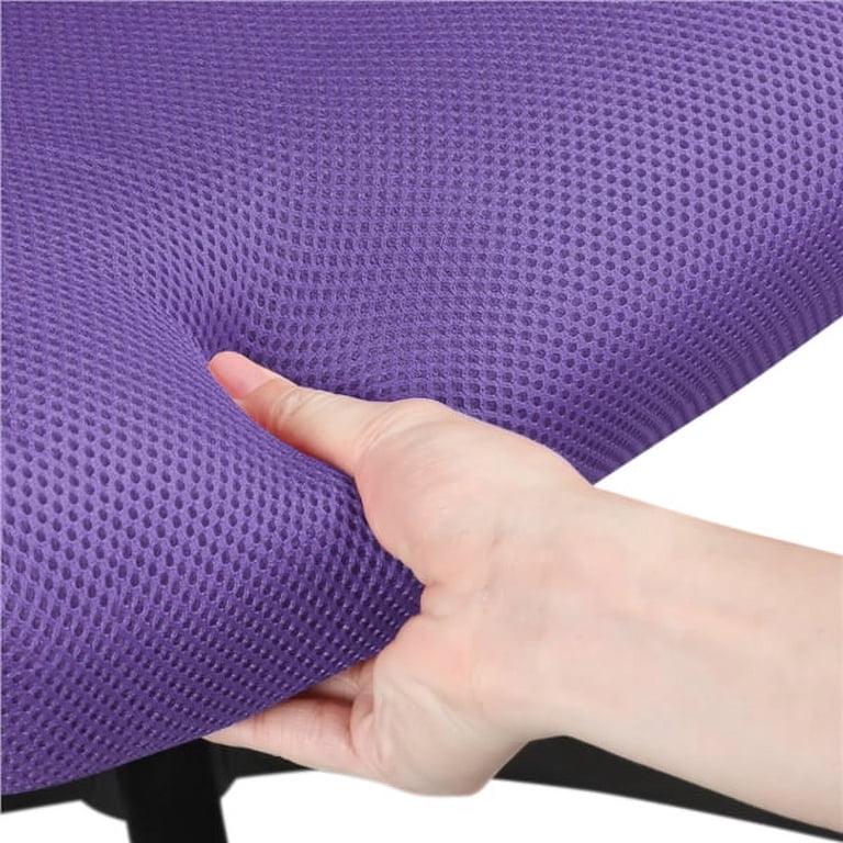 Alden Design Adjustable Mesh Office Chair, Purple photo 8