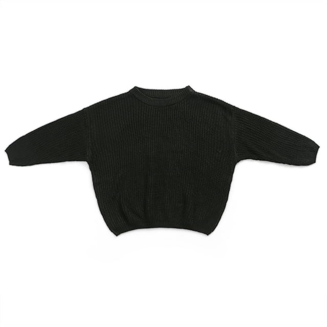 Bébé Fille Tricot Pull Pull Pull Sweat-Shirt Chaud Col Rond Manches Longues pour Bébé Tout-Petit