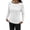 White, variant on Womens Tops Solid Color Boat Neck Flare Long Sleeve Street Petite Clothing for Women,White,S