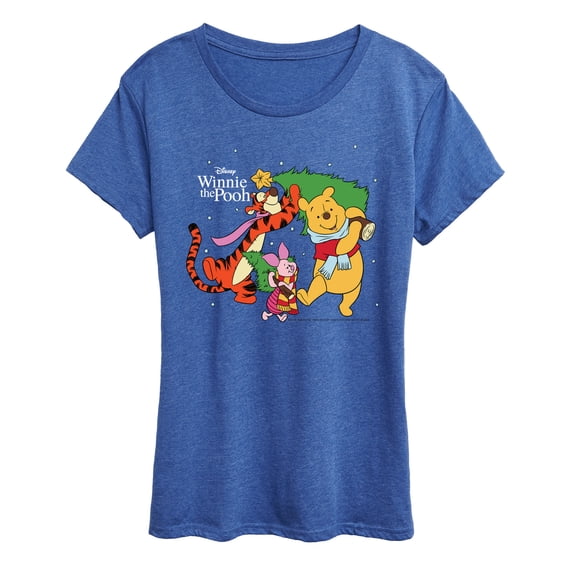 Winnie The Pooh - Christmas - Women's Short Sleeve Graphic T-Shirt