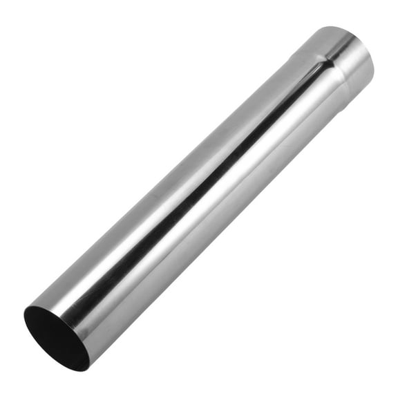 Unique Bargains 3" OD 457mm/18.0inch Length Straight Exhaust Pipe Tube T304 Stainless Steel Car Tubing Piping Surface Polishing Silver Tone