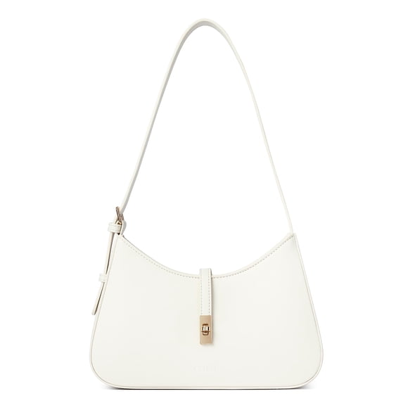 Bandolera CLUCI para mujer de piel vegana blanca