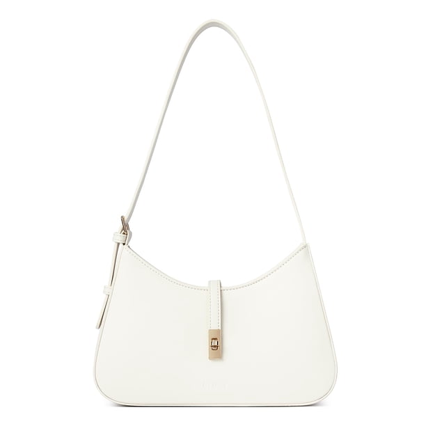 Bandolera CLUCI para mujer de piel vegana blanca