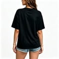 thumbnail image 3 of Women's Cotton T Shirts Graphic Tee Tops Cherry Club Vintage Print Short Sleeve T-Shirt, 3 of 5