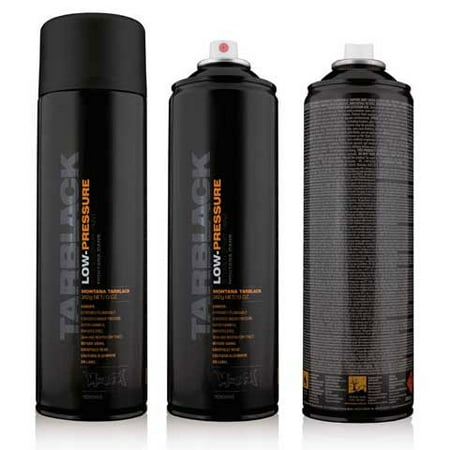 Montana BLACK 500ml Low Pressure Spray Color, Tar (Best Low Pressure Spray Paint)