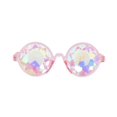 thumbnail image 3 of Lunettes de Cosplay Kaléidoscope Premium Meilleures Lentilles de Diffraction Rave Cristal Rose, 3 of 4