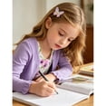 thumbnail image 3 of Lanbubble Toddler Girls Dresses with Ruffle Cardigan, 2‑Piece Fall Outfits for 3‑7T, 3 of 9
