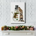 thumbnail image 5 of Christmas English Bulldogs Building Snowman- Gallery Wrapped Canvas, 5 of 9