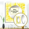 thumbnail image 3 of Designart "Radiant Philosophy of Existence Minimalistic Yellow I" Modern Geometric Yellow Large Square Mirror - Square Bedroom Mirror Printed Wall Decor - Modern Square Printed Wall Mirror Art, 3 of 5
