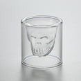 thumbnail image 3 of Bouteille de Vin en Verre, Tête de Crâne Croisé Bouteille de Vin Vodka Verre à Vin Design Révolutionnaire, 3 of 14