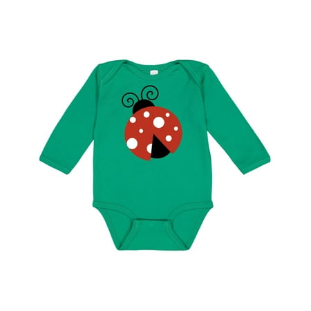 

Inktastic Ladybug Ladybird Lady Beetle - Red Black White Gift Baby Girl Long Sleeve Bodysuit