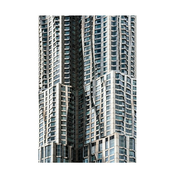 Canvas Wall Art - Marco Tagliarino 'Liquid Skysrapper' Wall Art for Living Room, Bedroom, or Office Décor by Trademark Fine Art - 12 x 19 Inches