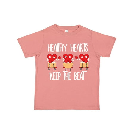 

Inktastic Healthy Hearts White Text Gift Toddler Boy or Toddler Girl T-Shirt