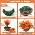 thumbnail image 2 of Scidweet Artificial Fall Hanging Flowers with Basket Outdoors, 12 Pcs Autumn Fake Flowers Faux Plants Coconut Lining Basket Fall Decorations for Home Outside Patio Garden Decor, Multicolor, 2 of 8