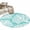 Blue, variant on Teal Green Coral Round Area Rugs 3 ft, Coastal Ocean Beach Summer Nautical Modern Washable Small Area Rug with Non-Slip Sturdy Edge Binding Round Front Door Mat Floor Carpet for Entryway