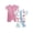 Dusty Rose/ Blue Chicken, variant on Baby Girl Romper 2 pack Bamboo Rayon Baby Clothes Baby Girl Short Sleeve Jumper Baby Girls’s One-Piece Rompers Summer 12-18 Months