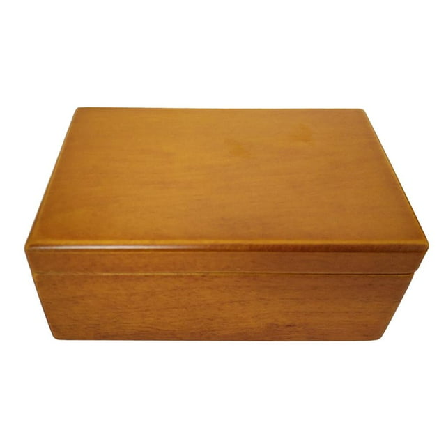 segolike Wooden Jewelry Music Box Creative Crafts Gift yellow
