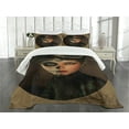 thumbnail image 3 of Ambesonne Sugar Skull Quilted Bedspread Set 3 Pcs, Antique Portrait, King Size, Multicolor, 3 of 5