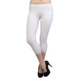 thumbnail image 2 of Vivian's Fashions Capri Leggings - Cotton, Lace Trim (Junior/Junior Plus Sizes), 2 of 5